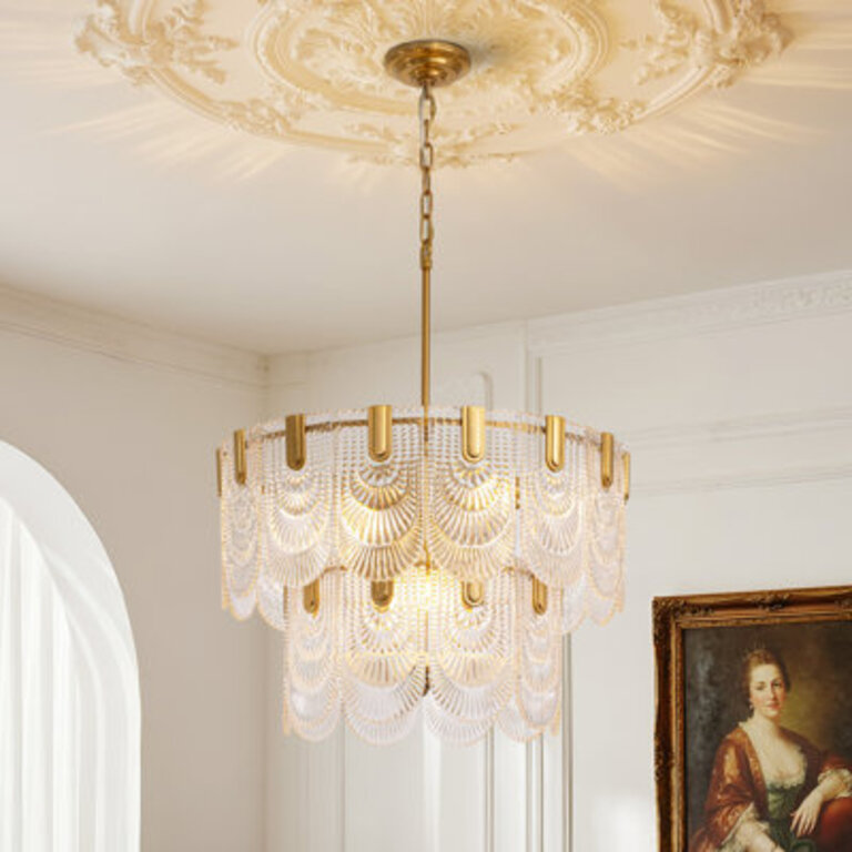 Aurthur 9 - Light Dimmable Tiered Modern Chandelier