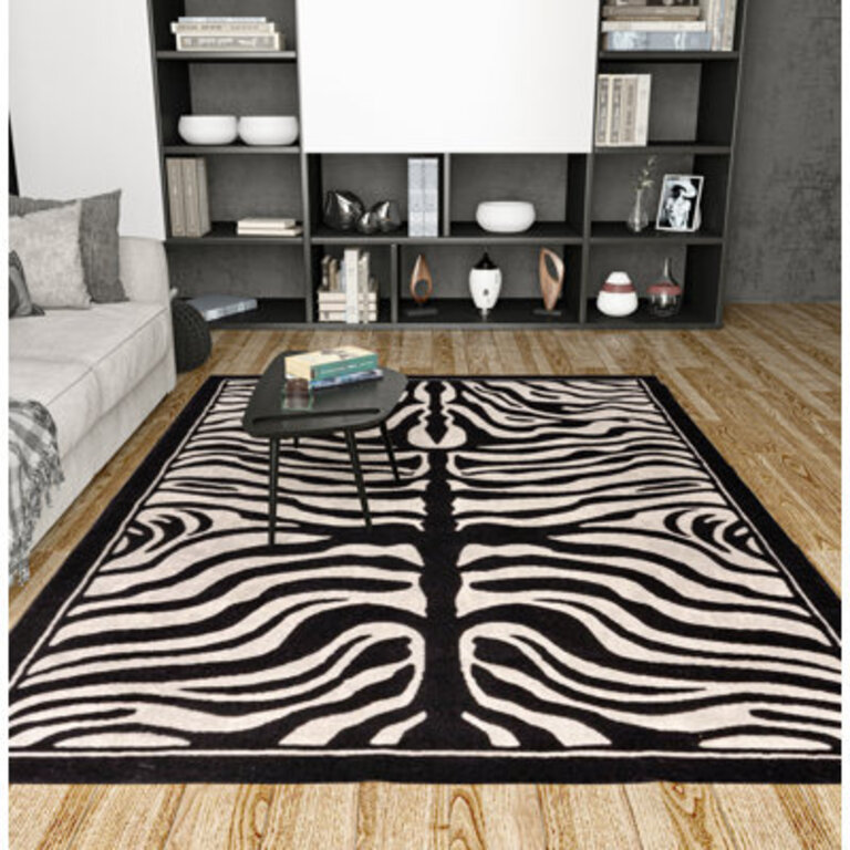 Ramey Wool Animal Print Indoor  Outdoor Rug