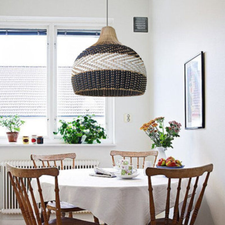 1 - Light BlackWhite Single Pendant