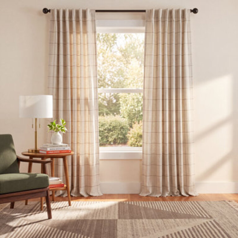 Laurene Blackout Curtain Single Panel