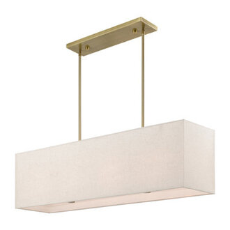 Ashauna 4-Light Dimmable Rectangular Chandelier