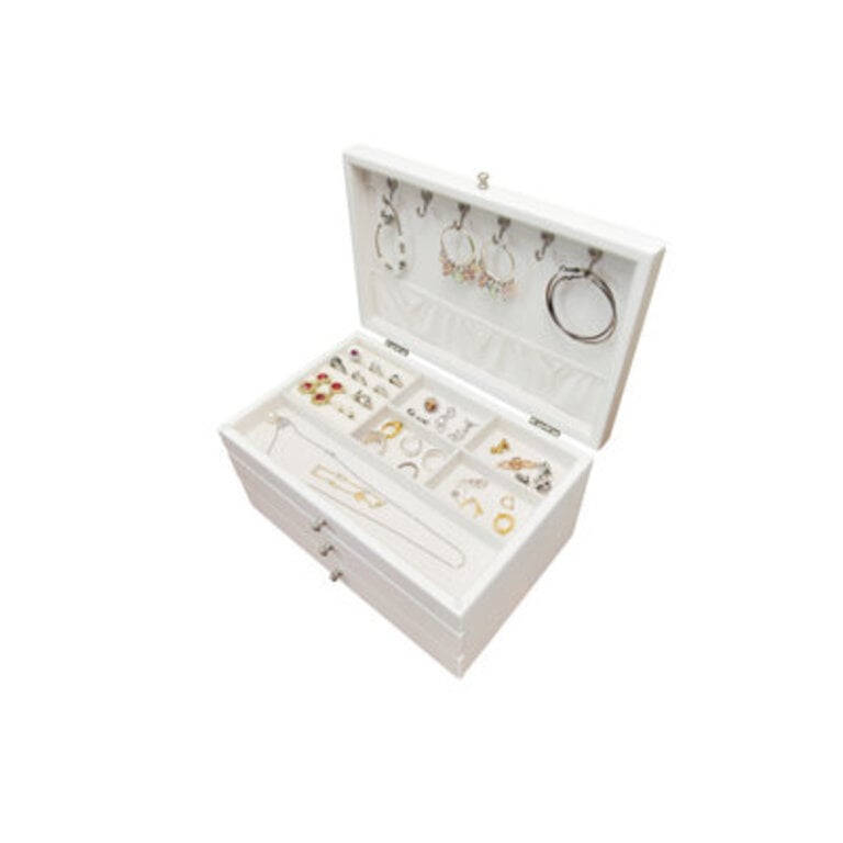 Wood Jewelry Box  Drawers