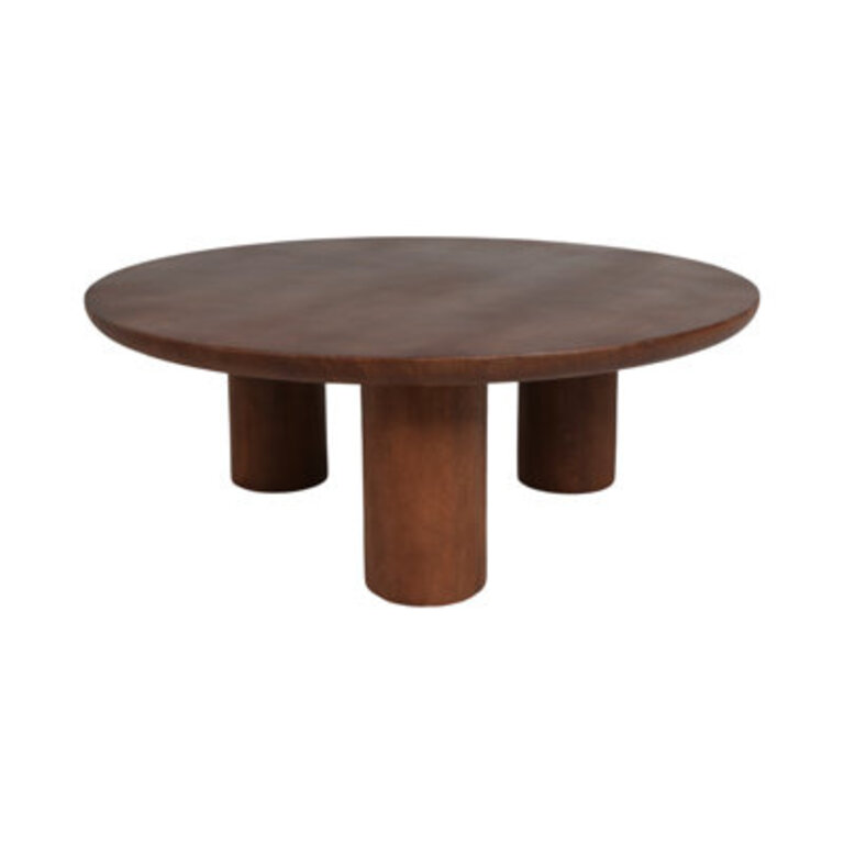 Faustine Round Mango Wood Coffee Table