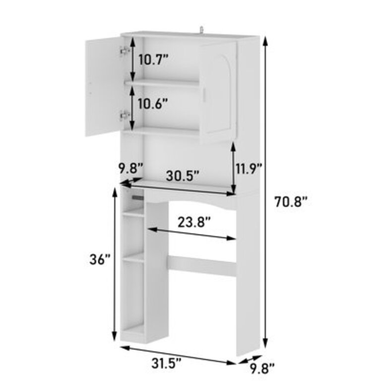 Coster Over The Toilet Storage