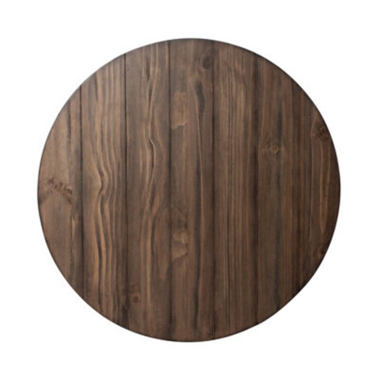 Hexham Round Wood Coffee Table with Storage