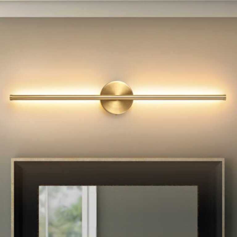 Brynie Iron Metal LED Hardwired Semi Flush Mounted Sconce