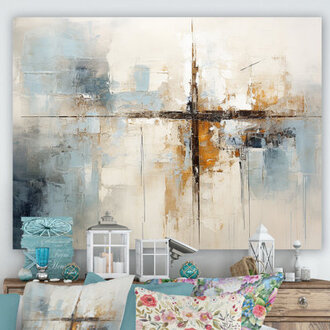 Minimalism Christianity Cross Dream I Wall Art