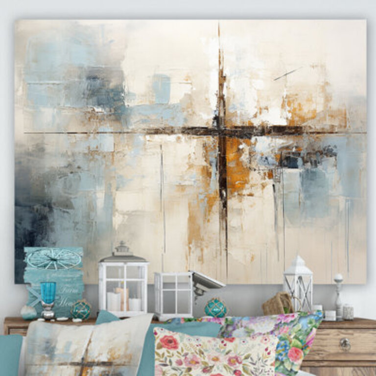 Minimalism Christianity Cross Dream I Wall Art