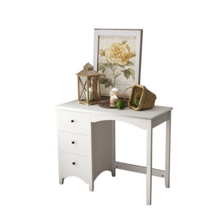 Ahva Solid Wood Base Writing Desk