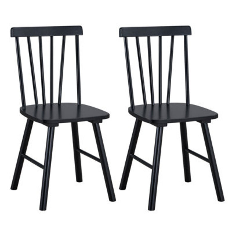 Phaong 17 Wide Mid-Century Modern Windsor Back Wood Modern Dining Chairs