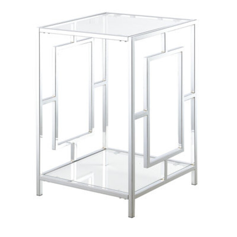 Sapienza Metal Frames End Table with Shelves