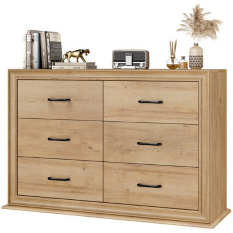 Ilfracombe 472 W 6-Drawer Engineered Wood Double Dresser