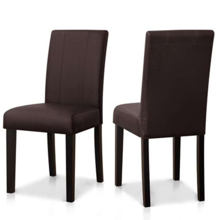 Anirvin Faux Leather Waterproof Upholstered Dining Chair