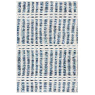Malta Blue Machine Washable Rug