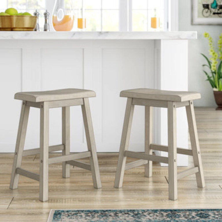 Set of 2 Whitworth Solid Wood Stools