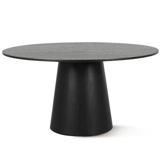 60 Solid Wood Round Pedestal Dining Table
