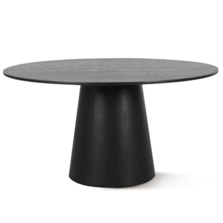 60 Solid Wood Round Pedestal Dining Table