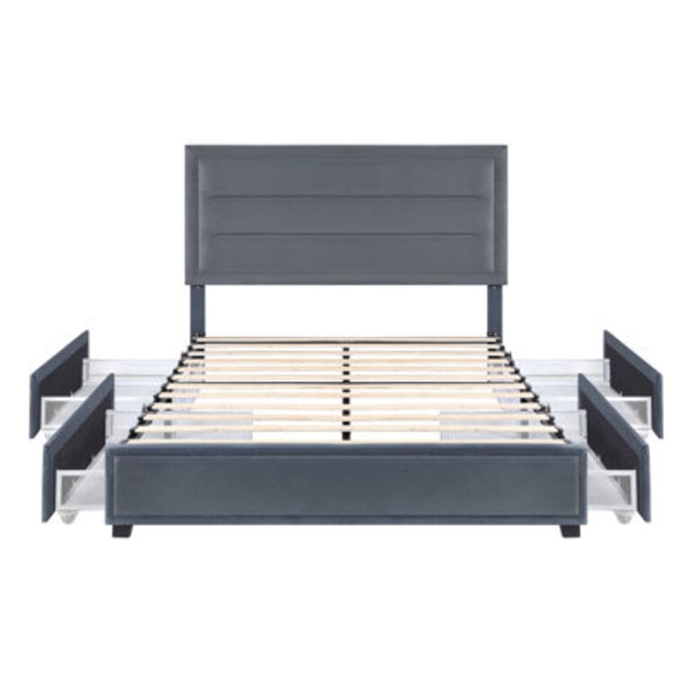 Upholstered Storage Platform Bed