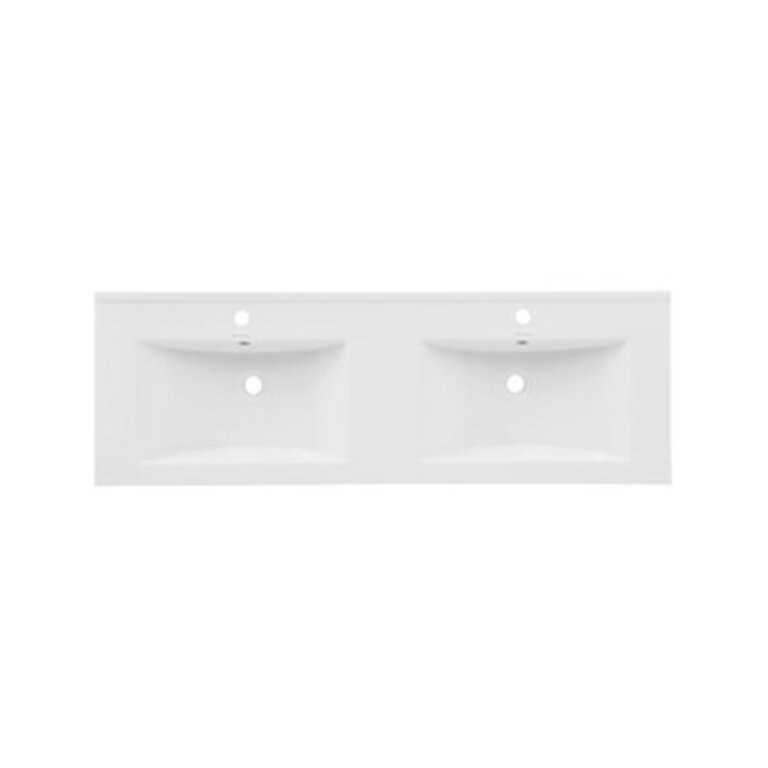 Swiss Madison 48 Ceramic Vanity Top With Double Basins