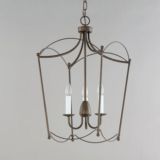 3 - Light Dimmable Lantern Geometric Chandelier
