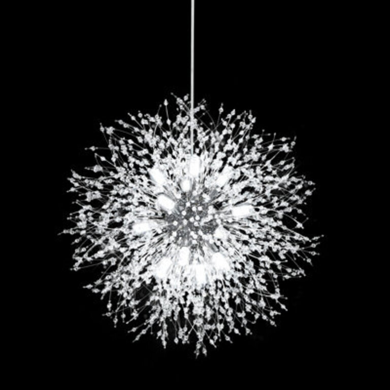 Kermith 12 - Light Dimmable Chandelier Pendant Lights Kitchen Island Foyer Chandelier Living Room Chandelier