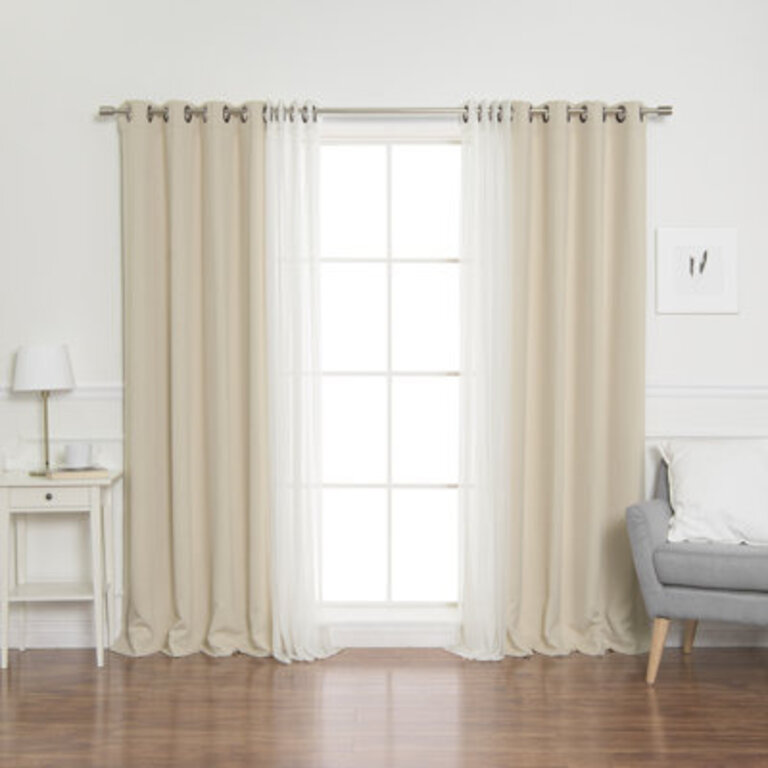 Granados Solid Room Darkening Thermal Grommet Curtain Panels