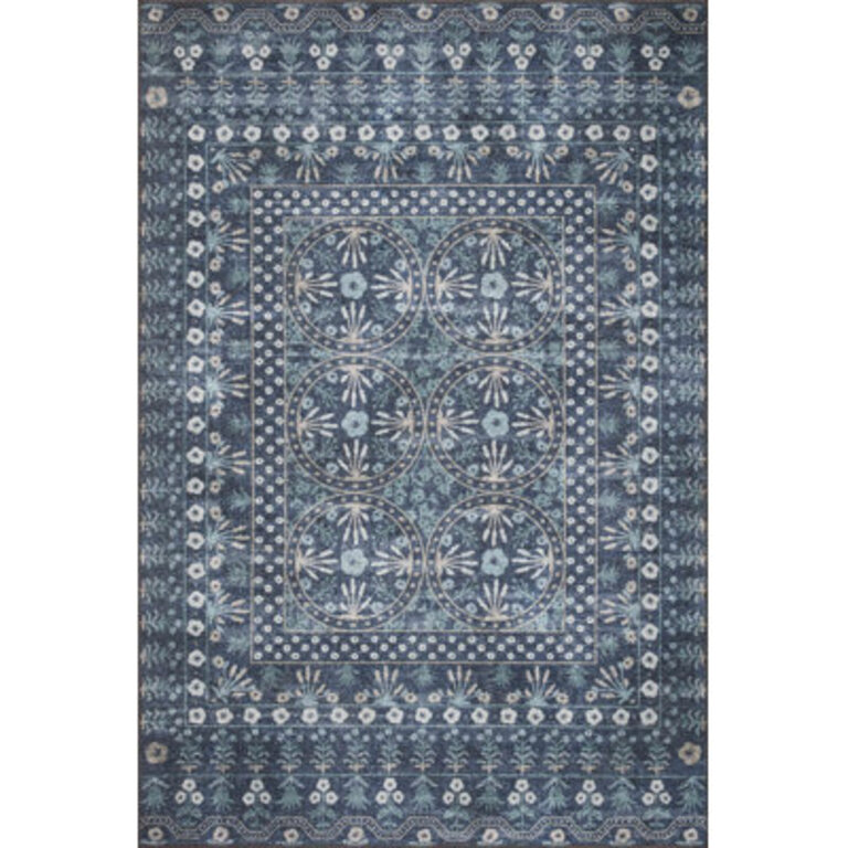 Rifle Paper Co x Loloi Maison MAO-03 Rosette Blue Rug