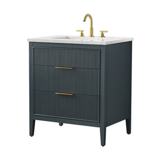 Bilroy 30 Single Sink Bathroom Vanity with Engineered Stone Top