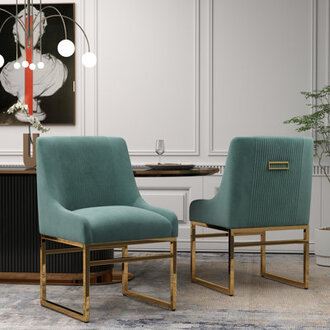 Zanthia 19  H Velvet Upholstered Side Chair