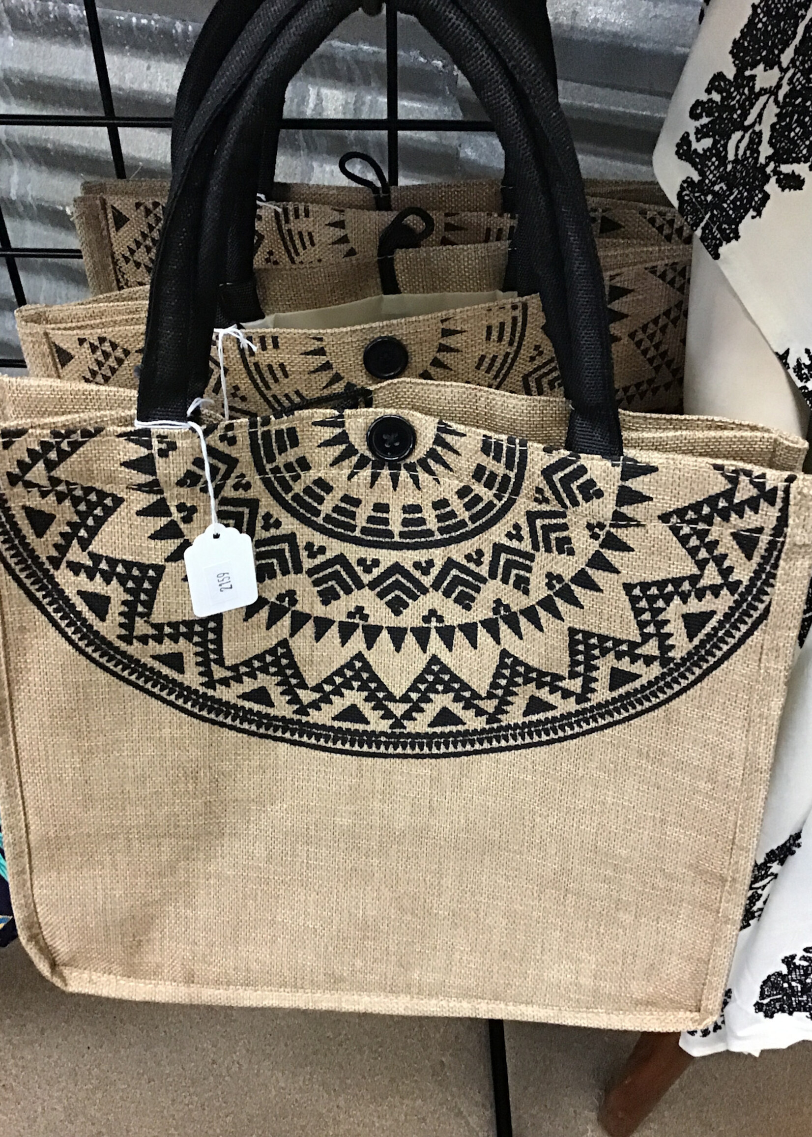 Shein Geo Graphic Top Handle Bag With Clutch Bag