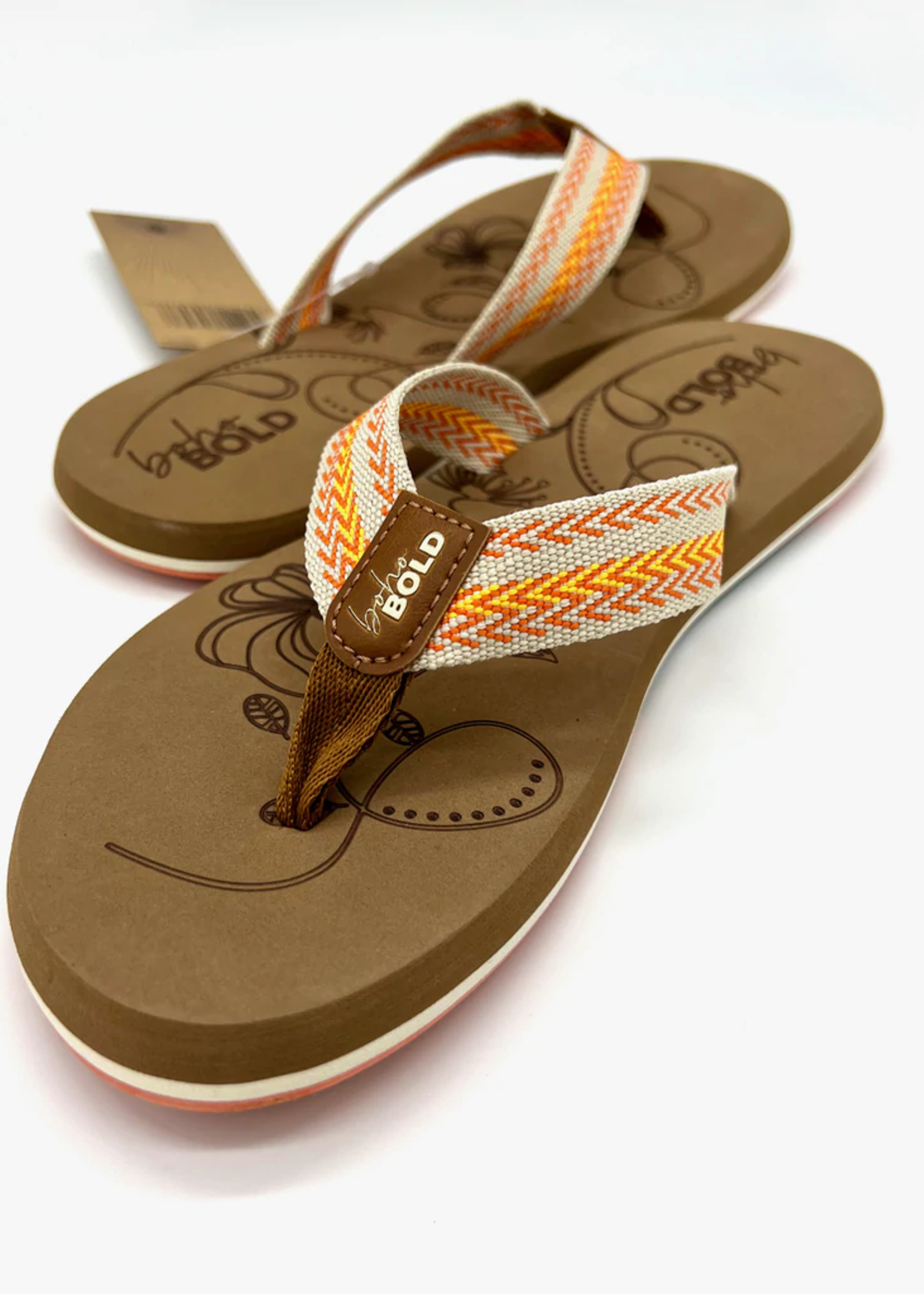 Boho Bold Boho Bold Woven Strap Flip Flops -