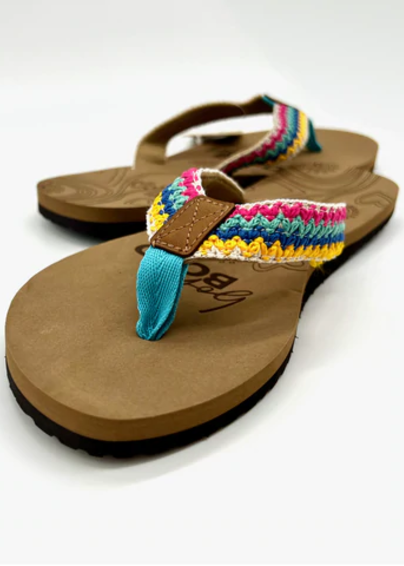 Boho Bold Boho Bold Woven Strap Flip Flops -