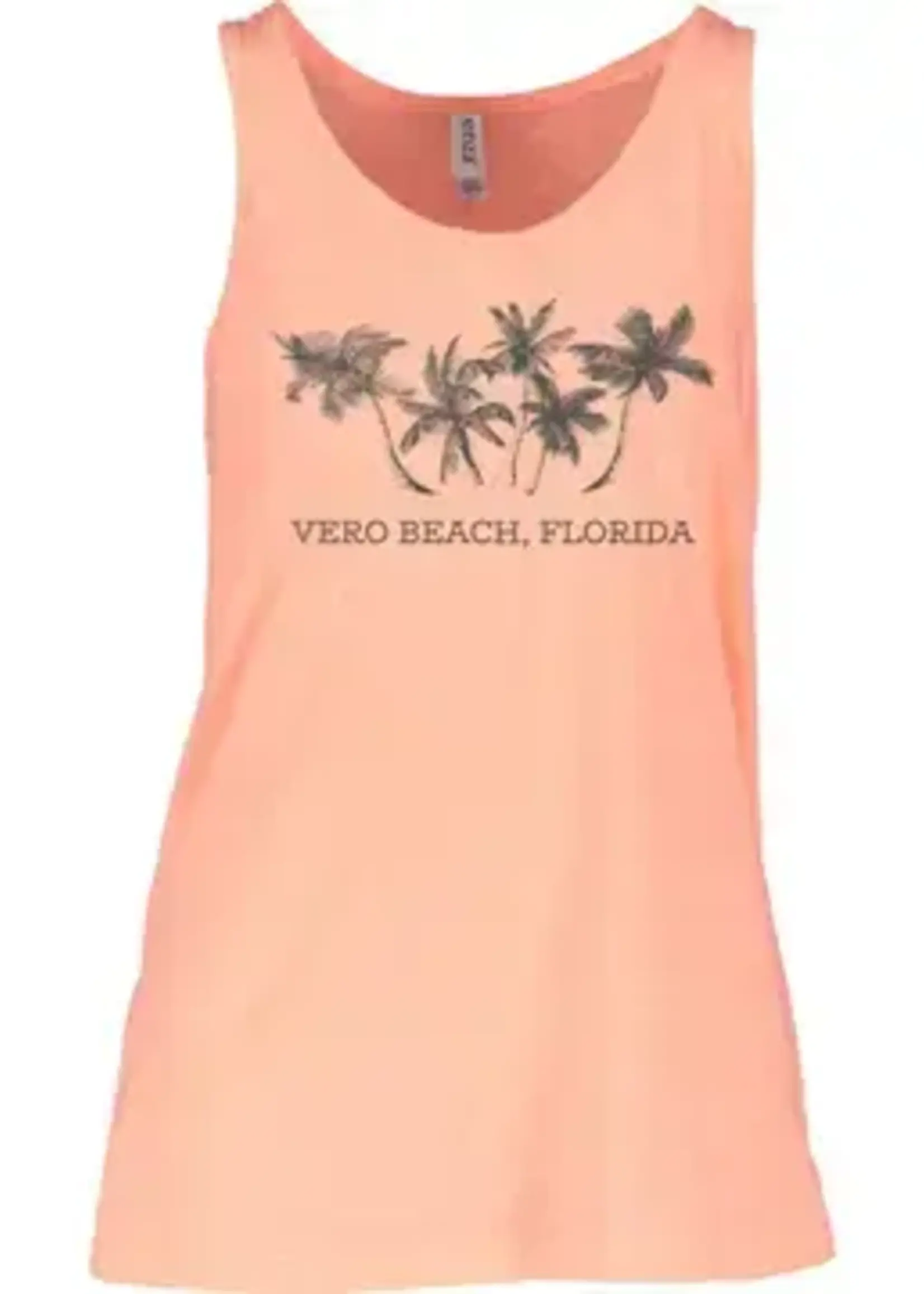MT Brand Apparel Palm Tree Melange Racerback Tank -