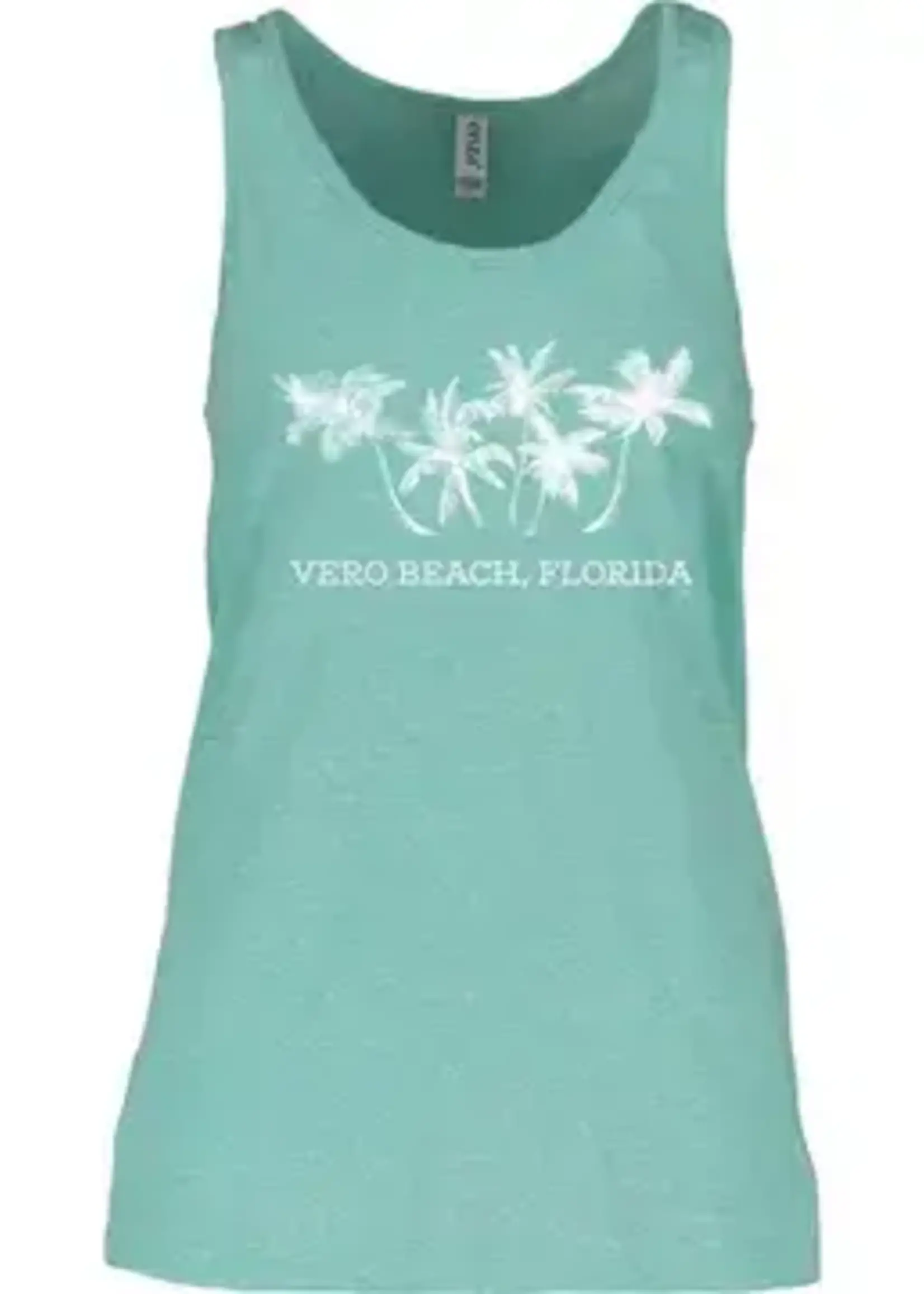 MT Brand Apparel Palm Tree Melange Racerback Tank -