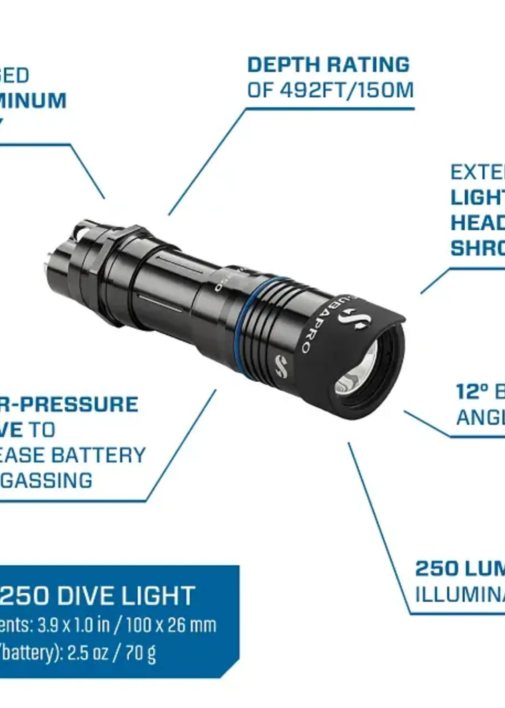 SCUBAPRO ScubaPro Nova 250 Dive Light