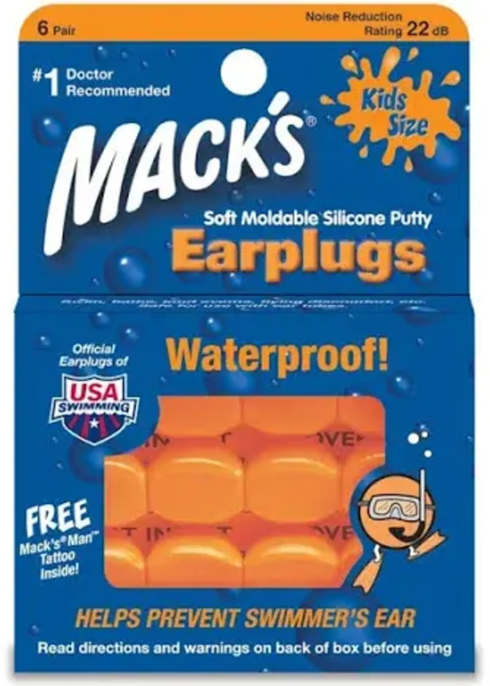 Trident Mack's Pillow Soft Ear Plugs -