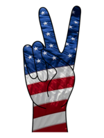 Darting Around American Flag Peace Sign DTF