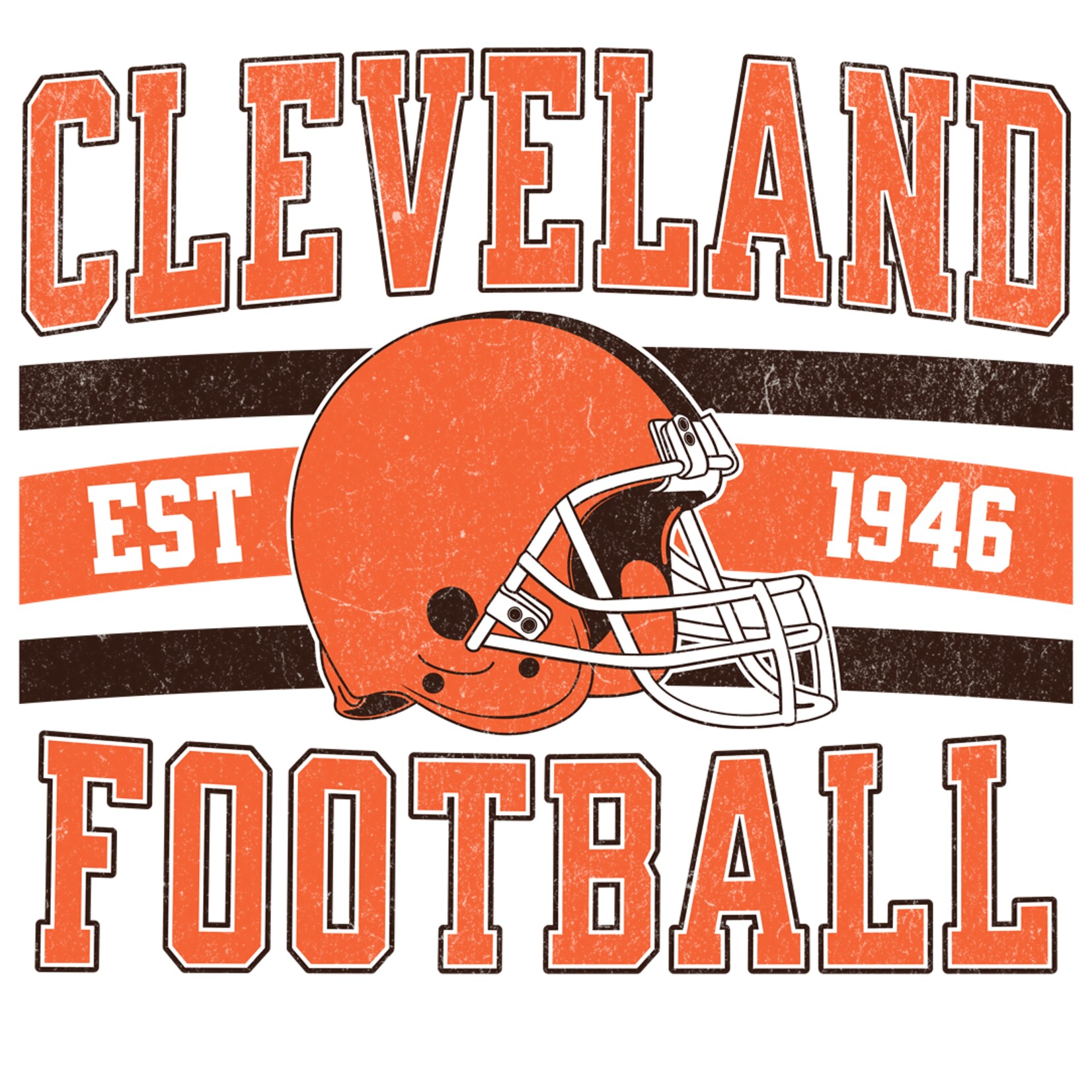 Darting Around Cleveland Football Est 1946 - DTF Print