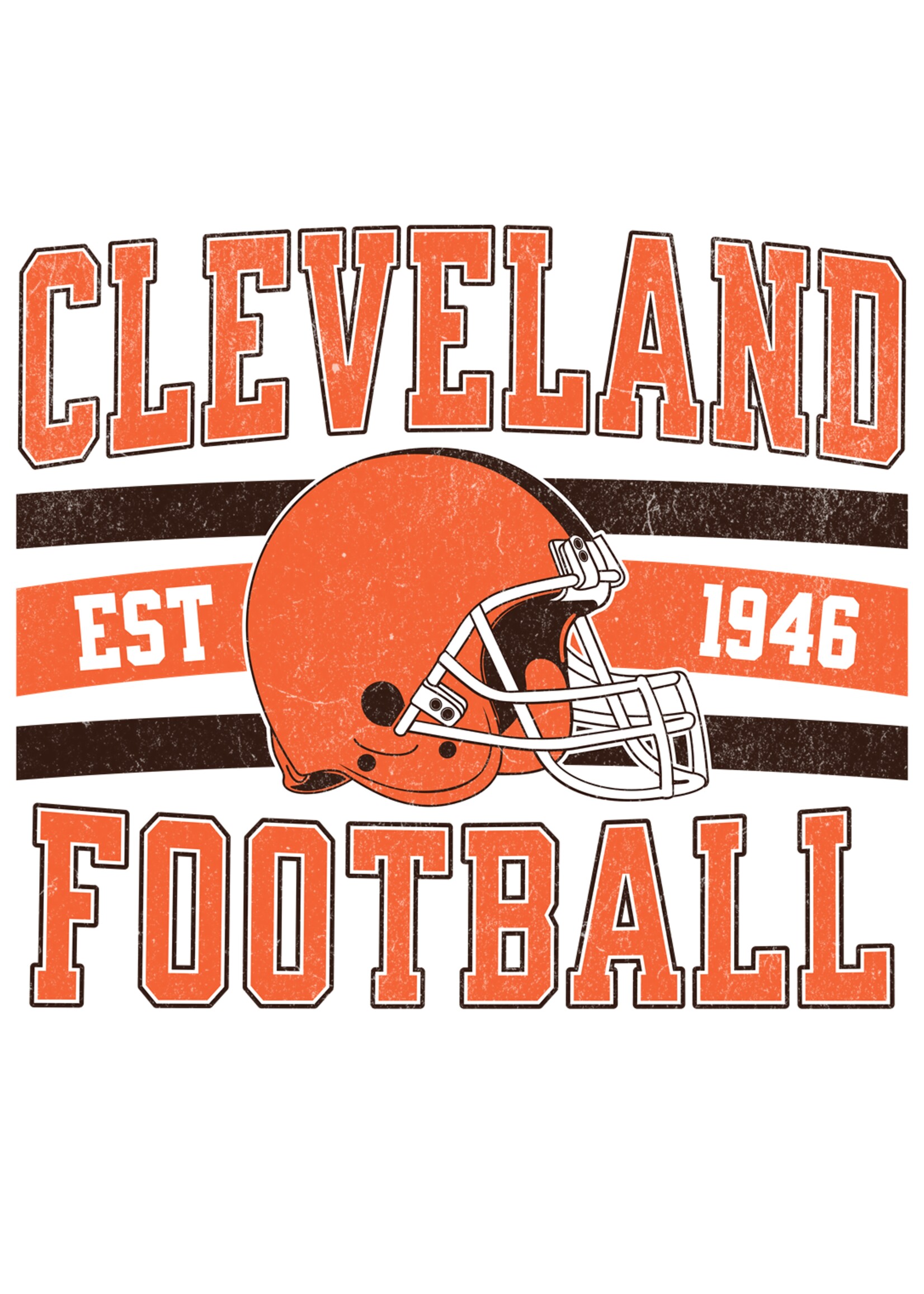 Darting Around Cleveland Football Est 1946 - DTF Print