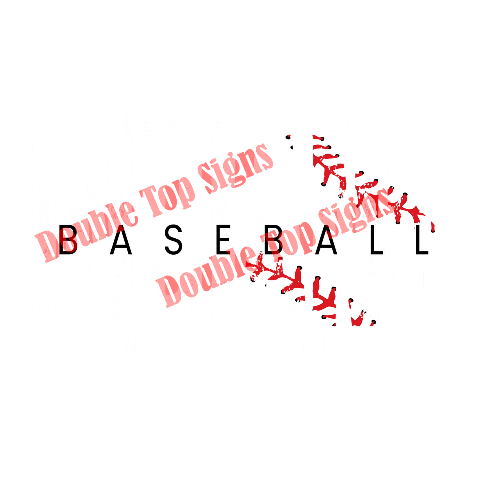 Darting Around Indians Baseball Leave It On The Field White - DTF Print