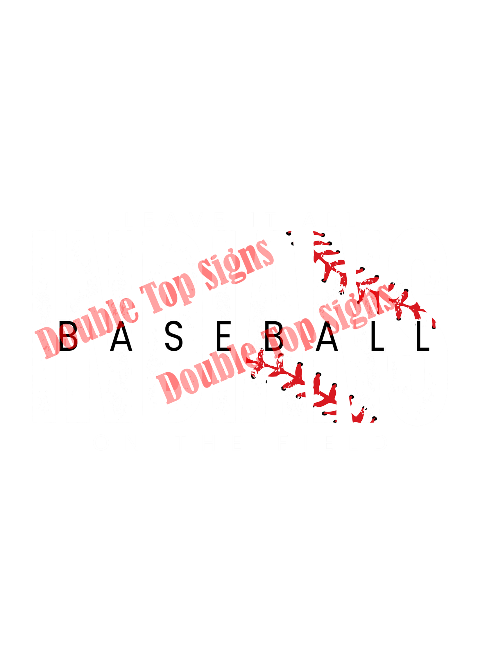 Darting Around Indians Baseball Leave It On The Field White - DTF Print