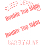 Darting Around Sleep Deprived Barely Alive 8.5x10.5 DTF