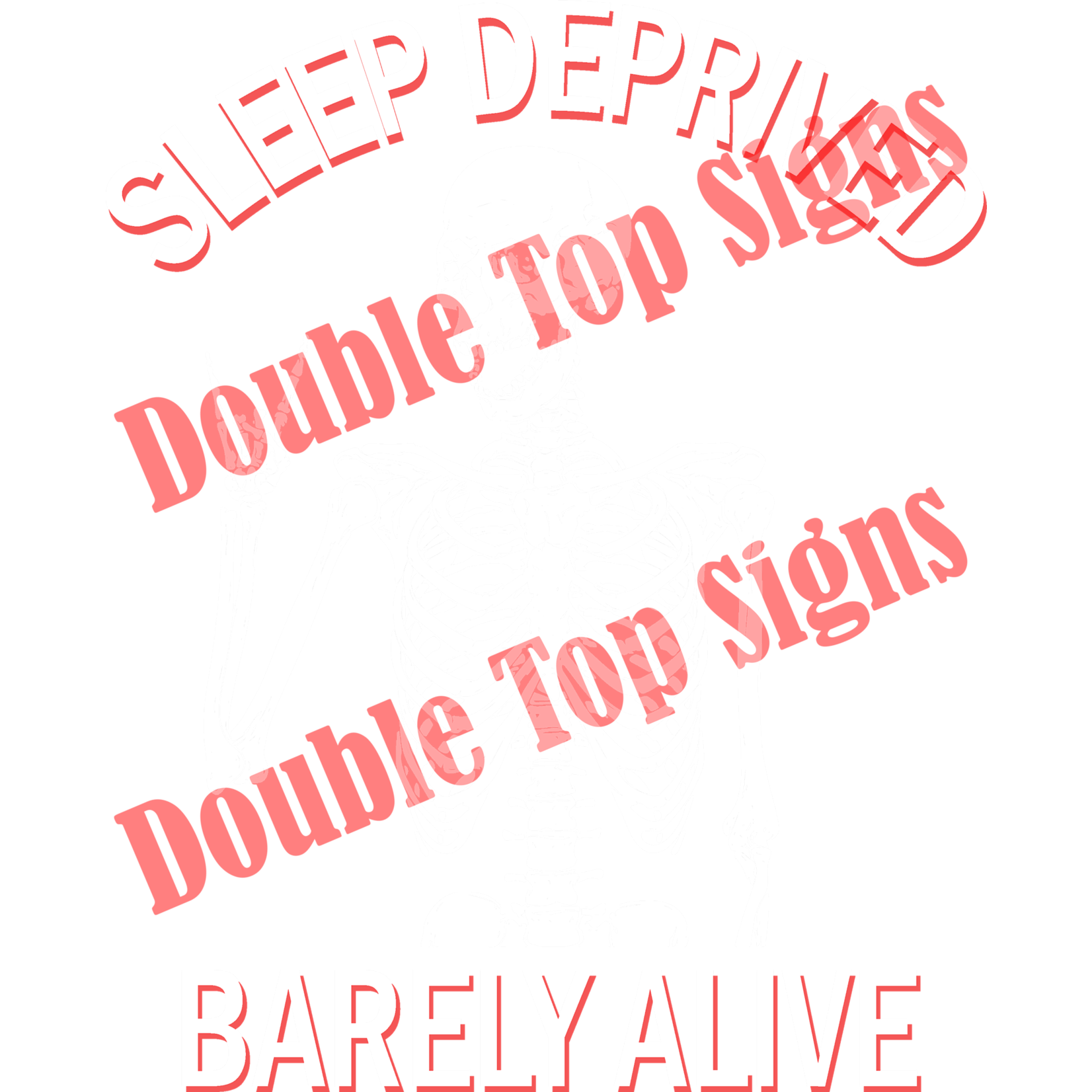 Darting Around Sleep Deprived Barely Alive 8.5x10.5 DTF