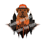 Darting Around Cleveland Browns Skyline - DTF Print