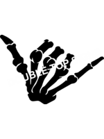 Darting Around Hang Loose Skeleton Hand DTF