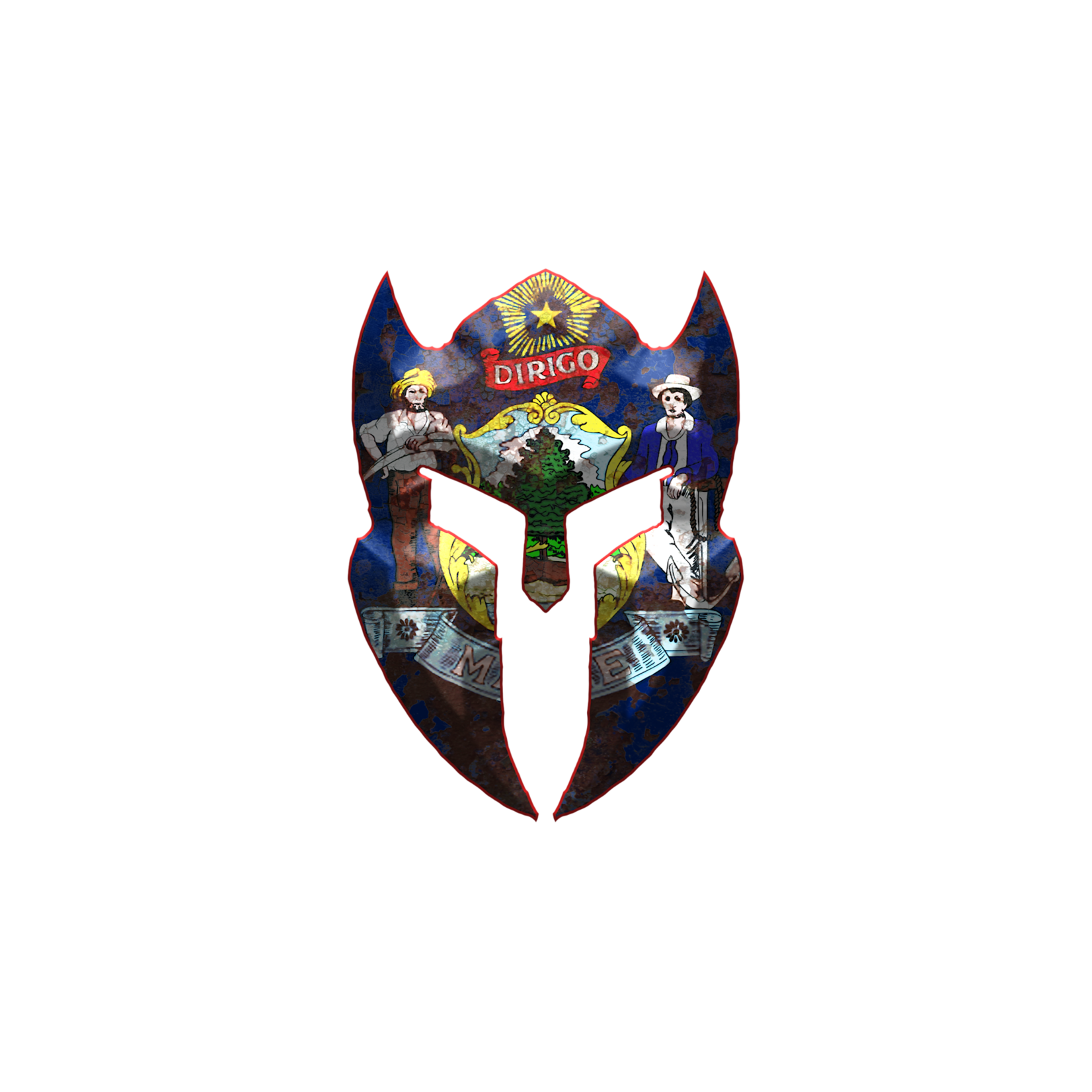 LWN LWN Badge Maine State Uv Sticker