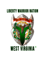 LWN LWN Badge West Virginia State with Text Uv Sticker