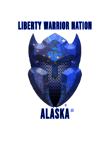 LWN LWN Badge Alaska State with Text Uv Sticker