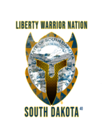 LWN LWN Badge South Dakota State withText Uv Sticker