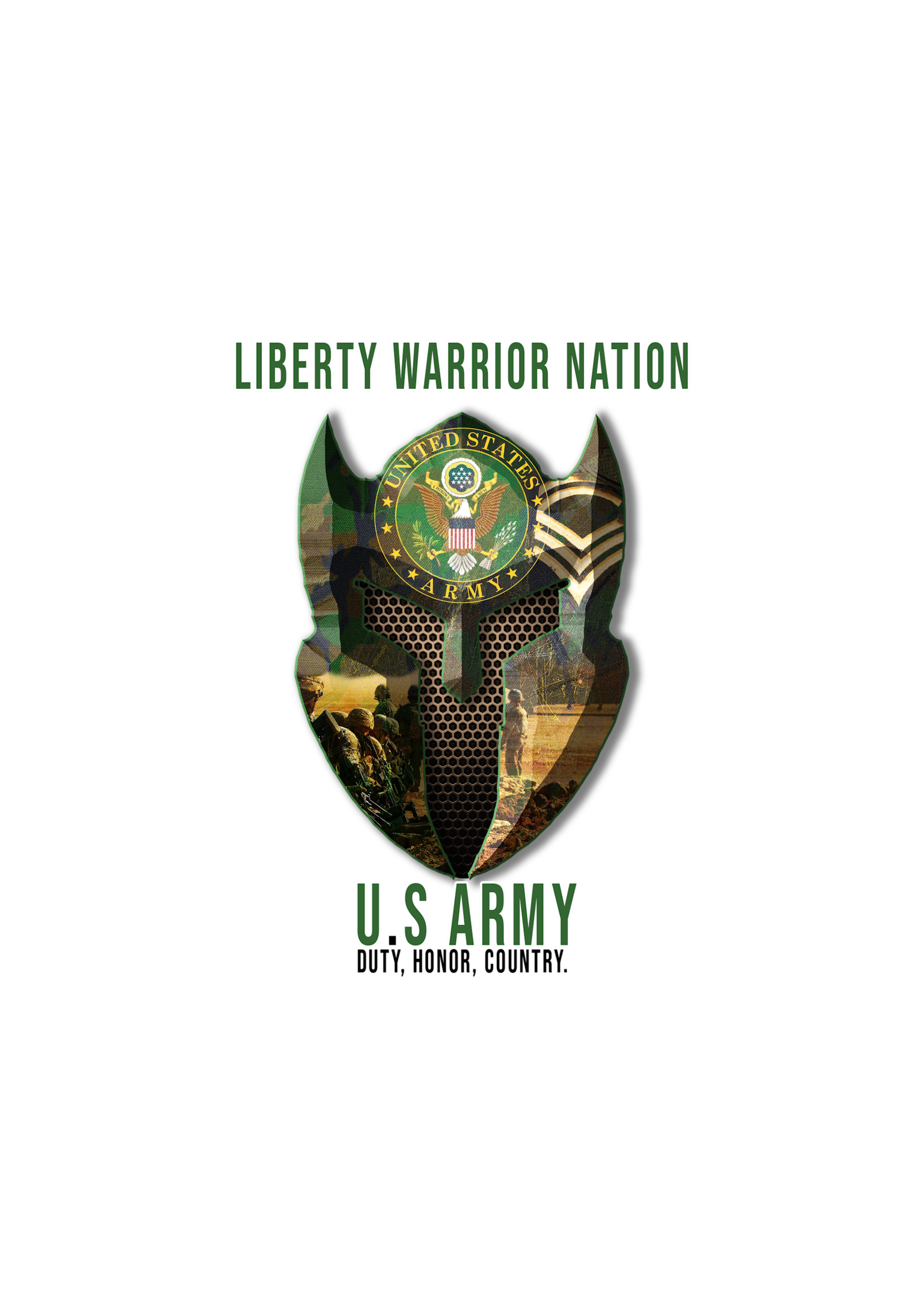 LWN LWN Badge US Army Uv Sticker